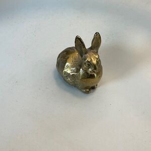 Vintage Brass Rabbit Figurine